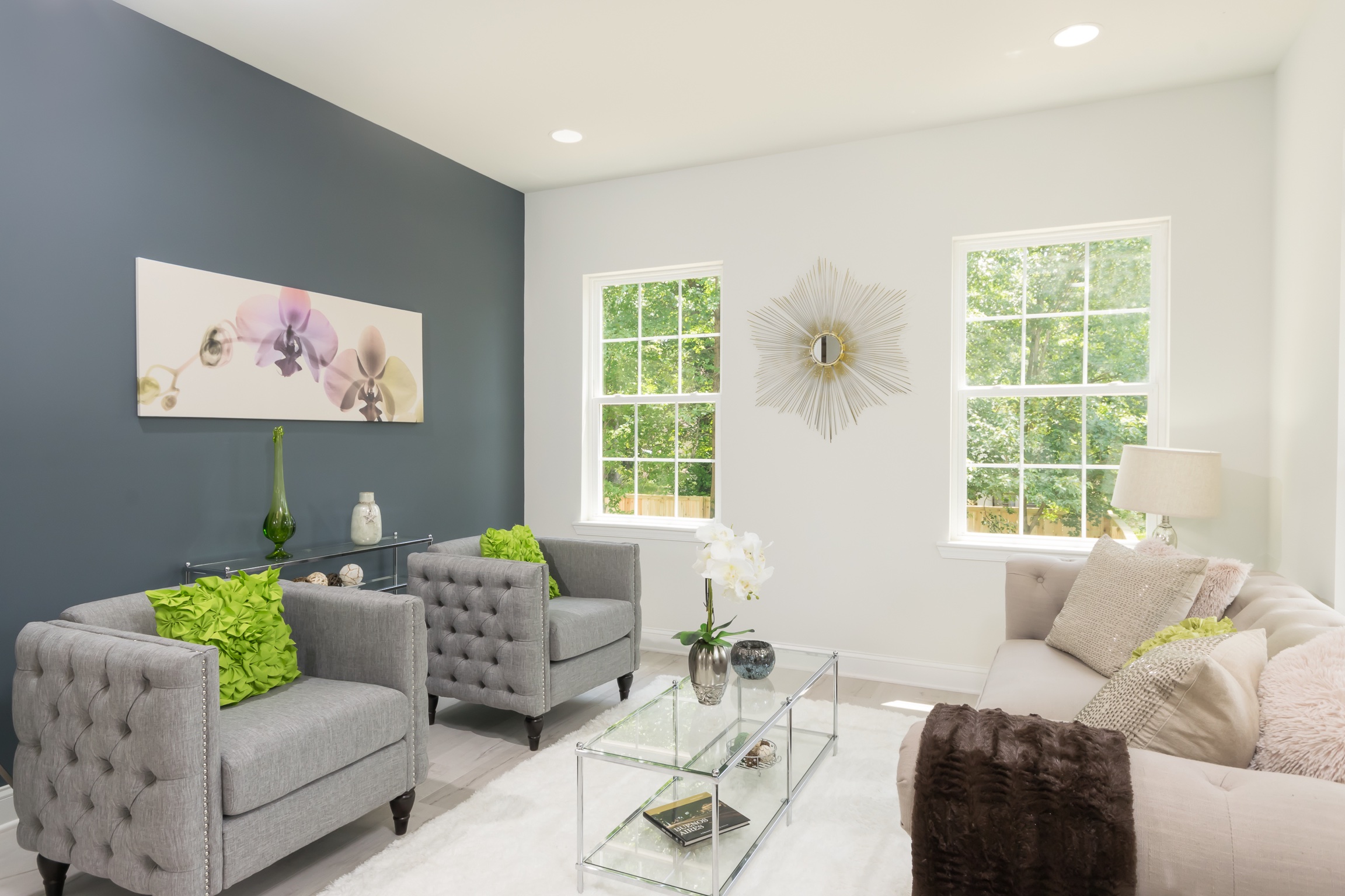 Premium Signature package styled living room